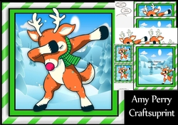 Reindeer Doing The Dab 8x8 Mini Kit