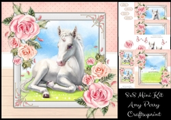 Stunning White Unicorn 8x8 Mini Kit