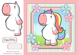 Adorable Unicorn 8x8