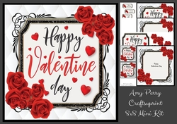 Happy Valentines Day Unisex Valentine 8x8 Mini Kit