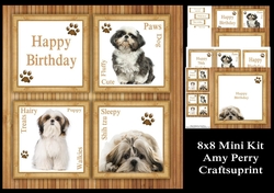 Beautiful Shih tzu Cubes 8x8 Mini Kit