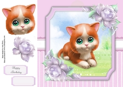 Gorgeous Ginger Cat 8x8