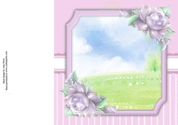 Beautiful Lilac Rose Blank 8x8