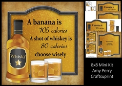 A banana is 105 calories 8x8 Mini Kit