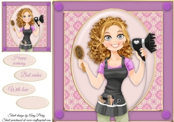 Beautiful Hair Dresser 8x8