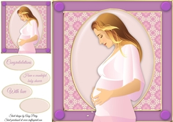 Beautiful Pregnant Lady 8x8