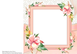 Beautiful Water Colour Floral Insert Blank 8x8