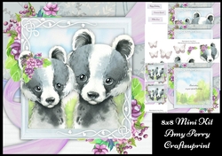 Beautiful Pair Of Badgers 8x8 Mini Kit