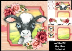 Adorable Black & White Goat 8x8 Mini Kit