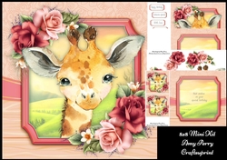 Adorable Giraffe 8x8 Mini Kit