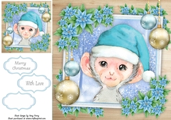 Gorgeous Festive Monkey 8x8