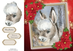 Beautiful Festive Donkey 8x8