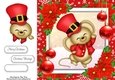 Gorgeous Mouse In Red Top Hat 8x8