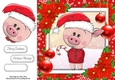 Gorgeous Pig In Santa Hat 8x8