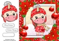 Gorgeous Unicorn In Bobble Hat 8x8