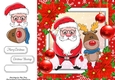 Gorgeous Santa & Reindeer 8x8