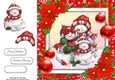Gorgeous Snowman Family 8x8