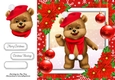 Gorgeous Teddy Bear In Red Hat 8x8