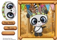 Cute Panda In Indian Fancy Dress 8x8