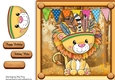Cute Lion In Indian Fancy Dress 8x8