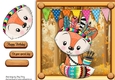 Cute Fox In Indian Fancy Dress 8x8