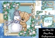 Gorgeous Bear With Snowman 8x8 Mini Kit