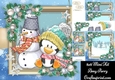 Gorgeous Penguin With Snowman 8x8 Mini Kit