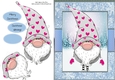 Santas Little Helper in a Pink Heart Hat