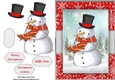 Cute Snowman In Top Hat 