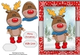 Cute Reindeer In Red Boots