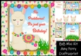 No Probllama its just your birthday Lllama fun 8x8 Mini Kit