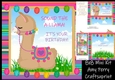 Sound the a-llama its your birthday 8x8 Mini Kit