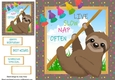 Live slow nap often sloth 8x8