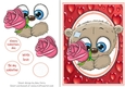 Cute Valentine Brown Bear With Pink Rose