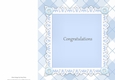 Gorgeous Blue & White Insert 8x8