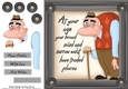 Funny Old Man Humour 4 8x8