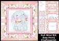 Cute Elephant In Floral Frame 8x8 Mini Kit