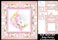 Cute Unicorn In Floral Frame 8x8 Mini Kit