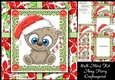 Gorgeous Brown Santa Bear 8x8 Mini Kit