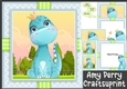 Gorgeous Birthday Dinosaur 8x8 Mini Kit