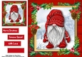Gorgeous Festive Red Gnome 1 8x8