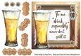 Vintage Beer Humour 7 7x7