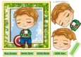 Festive Marvel Character 6 7x7