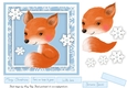 Festive Fox With Snowflakes 7x7