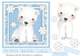 Festive Polar Bear With Snowflakes 7x7