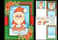 Gorgeous Festive Santa In Chimney A5 Mini Kit