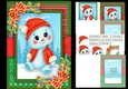 Gorgeous Festive Snowman With Red Hat A5 Mini Kit