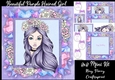 Grunge Girl With Purple Hair 8x8 Mini Kit