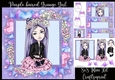 Grunge Girl With Purple Hair 2 8x8 Mini Kit