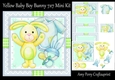 Yellow Baby boy Bunny 7x7 Mini Kit